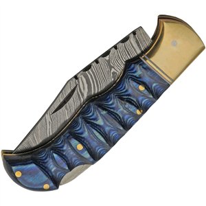 Grooved Lockback Blue