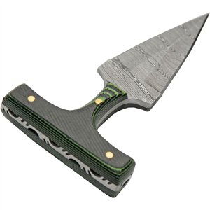 Push Dagger Micarta Green