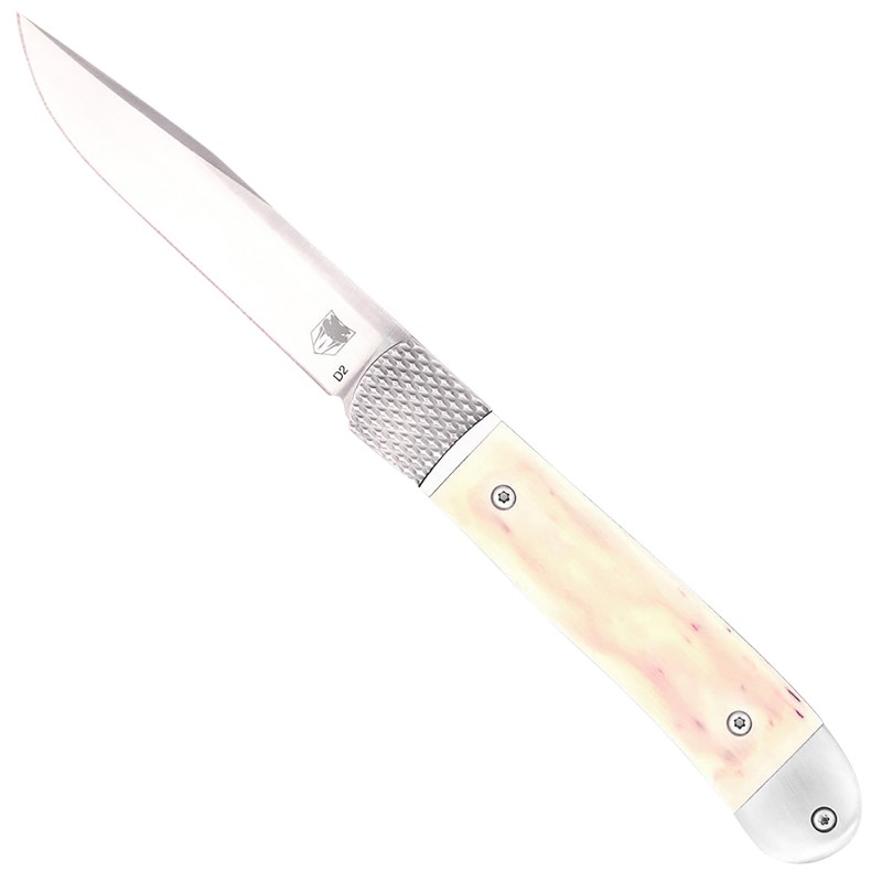 CobraTec Knives CTTHRWT Trapper Hidden Release White