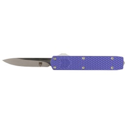 CobraTec Knives MNPURMGEN2DNS Mini Mamba Gen II 2.25 OTF Plain Stonewashed D2 Steel Blade 3.38 Purple Textured Anodized Aluminum