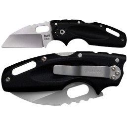 Cold Steel 20LT Tuff Lite  2.50 Folding Plain Sheepsfoot Japanese AUS8A SS BladeBlack GrivEx Handle