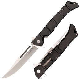 Cold Steel CS20NQX Luzon  Large 6 Folding Plain 8Cr13MoV SS BladeBlack GFN Handle Features Safety Switch Includes Pocket Clip