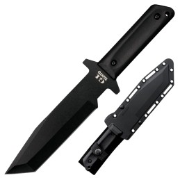 Cold Steel CS80PGTK G.I.  7 Fixed Tanto Plain Black Rust Resistant Finish 1055 Carbon Steel BladeBlack Polypropylene Scales Hand