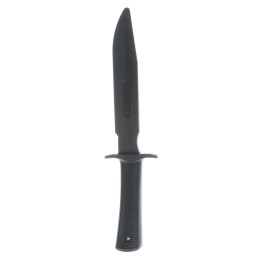 Cold Steel CS92R14R1 Military Classic Trainer 6.75 Fixed Plain Black Santoprene Blade 4.75 Black Santoprene Handle