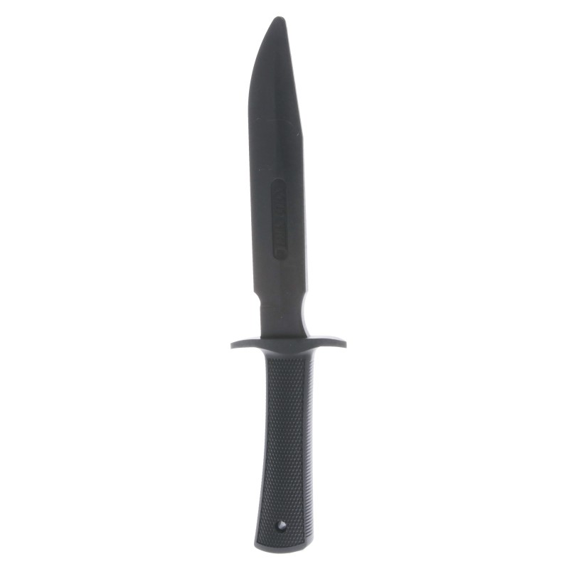 Cold Steel CS92R14R1 Military Classic Trainer 6.75 Fixed Plain Black Santoprene Blade 4.75 Black Santoprene Handle