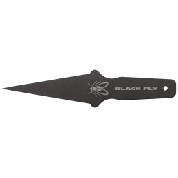 Cold Steel CS80STMA Black Fly Thrower Fixed Plain Black 1055 Carbon Steel BladeHandle