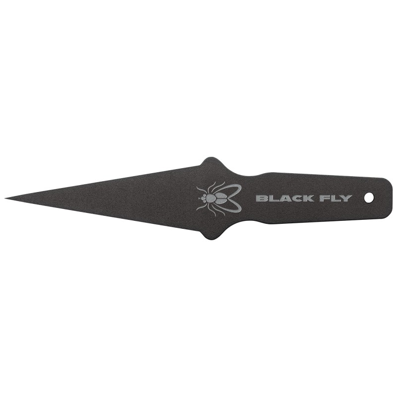 Cold Steel CS80STMA Black Fly Thrower Fixed Plain Black 1055 Carbon Steel BladeHandle