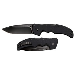 Cold Steel CS27BS Recon 1 4 Folding Spear Point Plain DLC Coated American S35VN BladeBlack G10 Handle Includes Pocket Clip