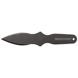 Cold Steel CS80STMB Micro Flight Thrower Fixed Plain Spear Point Black 550C Steel BladeHandle