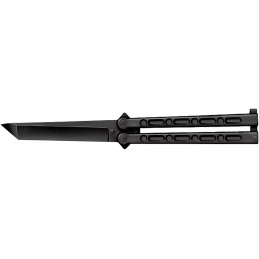 Cold Steel CS92EAB FGX Balisong 5 Folding Plain Tanto Black GrivEx BladeHandle