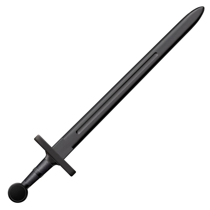 Cold Steel CS92BKS Medieval Training Sword 32.25 Sword Plain Black Polypropylene Blade7.25 Black Polypropylene Handle