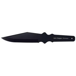 Cold Steel CS80TJDZ Jack Dagger Thrower 7.50 Fixed Plain Clip Point Black 1050 High Carbon