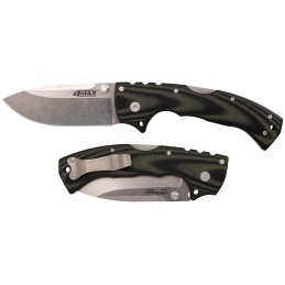 Cold Steel CS62RMA 4Max Elite 4 Folding Drop Point Stonewashed S35VN SS Blade6 Black G10 Handle Includes Belt Clip