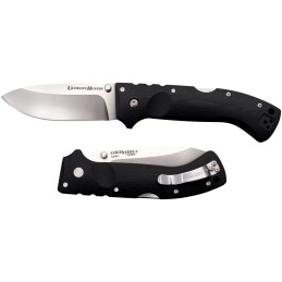 Cold Steel CS30U Ultimate Hunter  3.50 Folding Drop Point Plain American S35VN Blade5 Black G10 Handle Includes Belt Clip