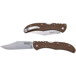 Cold Steel CS20KR9 Range Boss  Folding Clip Point Plain Stonewashed 4034 SS Blade5.25 Flat Dark Earth ZyEx Handle