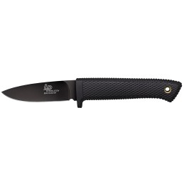 Cold Steel CS36LPMFZ Pendleton Mini Hunter 3 Fixed Drop Point Plain Black Matte Powder Coat AUS10A SS Blade 3.25 Black Textured 