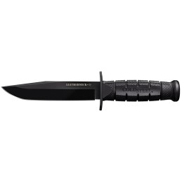 Cold Steel CS39LSFCZ Leatherneck SF 6.75 Fixed Clip Point Plain Black Matte Powder Coat D2 Steel Blade 5 Black Checkered KrayEx 