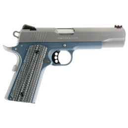 Colt Mfg O1070CCSBT 1911 Competition 45 ACP Caliber with 5 National Match Barrel 81 Capacity Blue Titanium Finish Frame Serrated