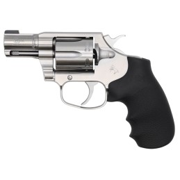 Colt Mfg COBRASB2BB Cobra  38 Special 6 Shot 2 Brushed Stainless Steel Barrel  Cylinder  Matte Stainless  Frame Black Hogue Rubb