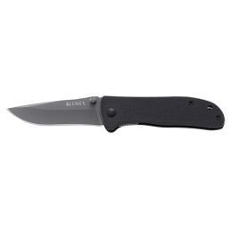 CRKT 6450K Drifter  2.88 Folding Plain Gray TiCN 8Cr14MoV SS BladeBlack G10 Handle Includes Pocket Clip