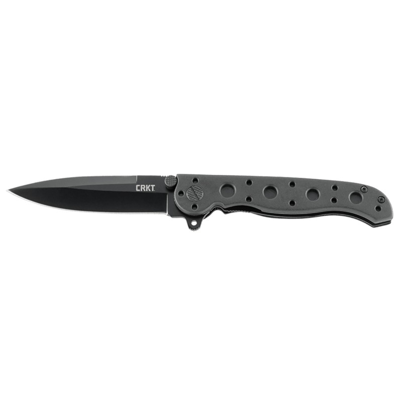 CRKT M1601KZ M16 01KZ 3.13 Folding Spear Point Plain Black EDP 8Cr13MoV SS BladeBlack GRN Handle Includes Pocket Clip