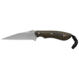 CRKT 2388 S.P.E.W.  3 Fixed Wharncliffe Plain Bead Blasted BlackBrown BladeG10 BlackBrown G10 Handle Includes Sheath