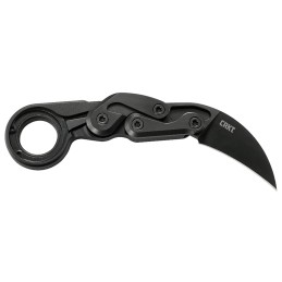 CRKT 4042 Provoke First Responder 2.41 Folding Plain Black TiN D2 Steel BladeBlack Aluminum Handle Includes Sheath