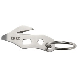 CRKT 2055 K.E.R.T.  Silver 8Cr13MoV SS Fixed 2.48 Long 8Cr13MoV SS Plain