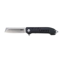 CRKT 4031 Razel GT 3.02 Folding Chisel Plain Satin 8Cr13MoV SS Blade Black Aluminum Handle Includes Pocket Clip