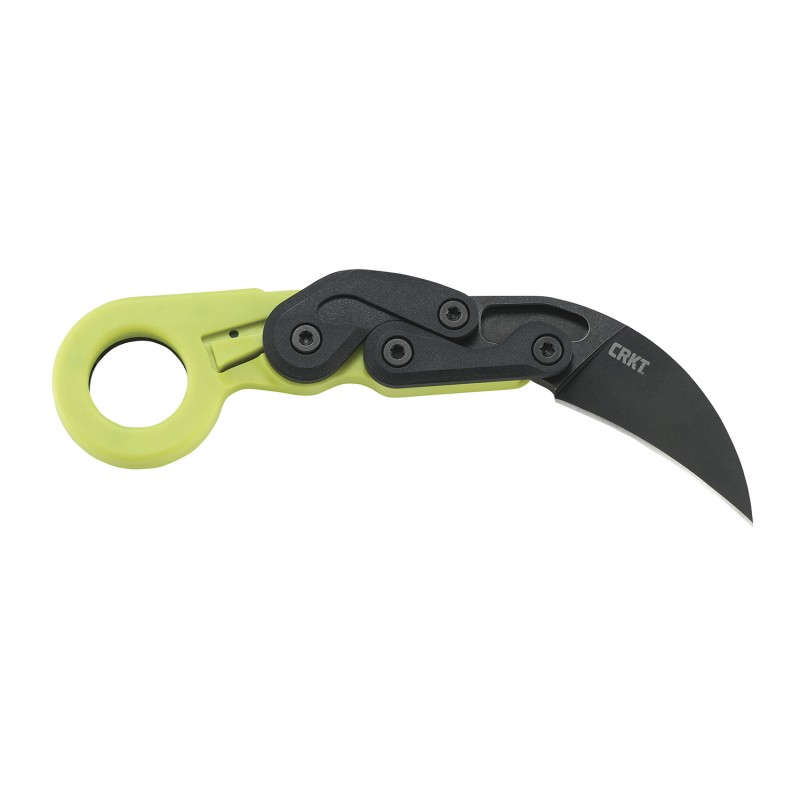 CRKT 4041G Provoke Zap 2.47 Folding Plain Black Stonewashed 4116 Stainless Steel BladeBright Green Grivory Handle Includes Pocke