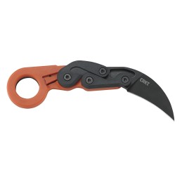 CRKT 4041O Provoke  2.47 Folding Plain Black Stonewashed 4116 Stainless Steel BladeOrange Grivory Handle Includes Pocket Clip