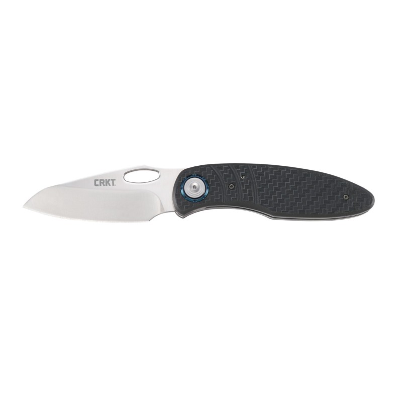 CRKT 5375 Trask  3.33 Folding Plain Satin D2 Steel Blade Black GRN Handle Includes Pocket Clip