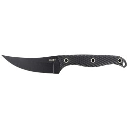 CRKT 2709 Clever Girl  4.60 Fixed Plain Black Powder Coated SK5 Steel Blade Black G10 Handle Includes Sheath