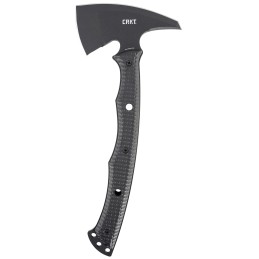 CRKT 2725 Kangee THawk 2.93 Blade Axe wSpike SK5 Steel Blade Black Textured GRN Handle 13.75 Long Tomahawk wSpike