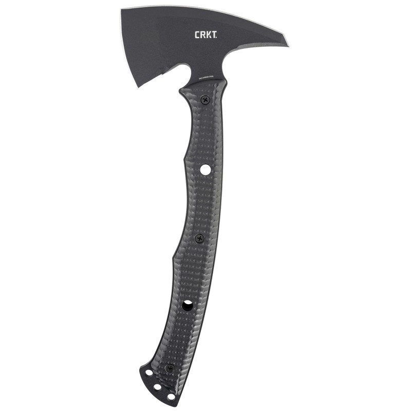 CRKT 2725 Kangee THawk 2.93 Blade Axe wSpike SK5 Steel Blade Black Textured GRN Handle 13.75 Long Tomahawk wSpike