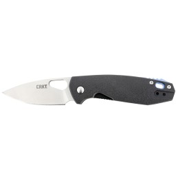 CRKT 5390 Piet  2.69 Folding Drop Point Plain Satin 8Cr13MoV SS Blade Black GRN Handle Includes Pocket Clip