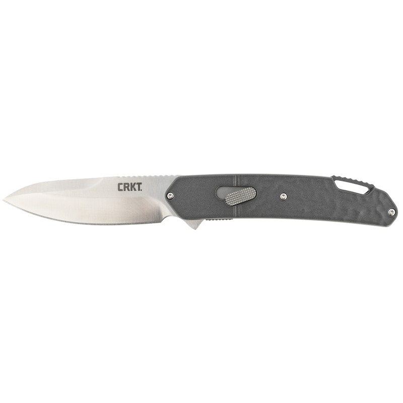 CRKT K540GXP Bona Fide  3.59 Folding Modified Drop Point Plain Satin D2 Steel BladeBlack Textured Aluminum Handle Includes Pocke