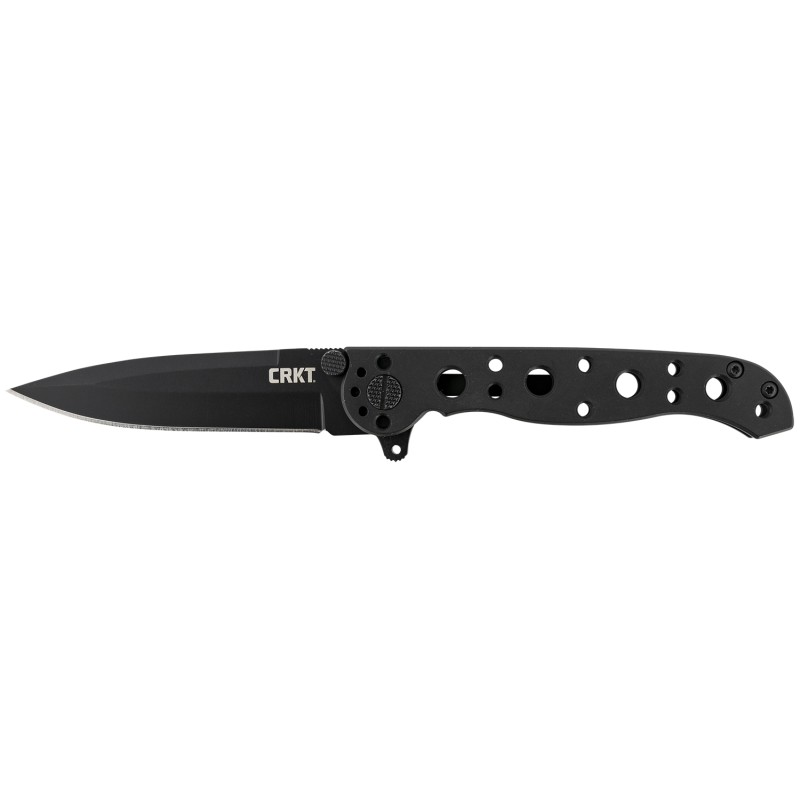 CRKT M1601KS M16 01KS 3.06 Folding Spear Point Plain Black EDP 8Cr14MoV SS BladeBlack Stainless Steel Handle Includes Pocket Cli