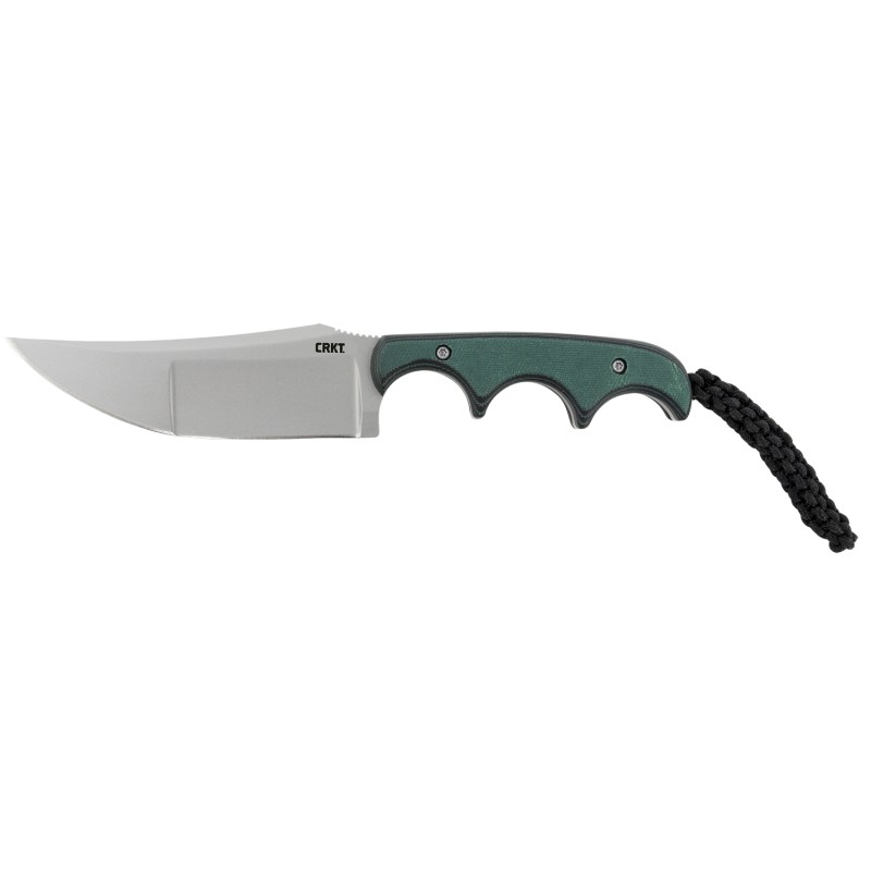 CRKT 2394 Minimalist Katana 3.56 Fixed Plain Bead Blasted 8Cr13MoV SS Blade Green Resin Infused Fiber Handle Includes Lanyard