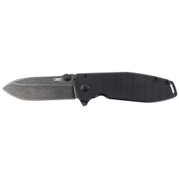 CRKT 2495K SQUID XM 2.95 Folding Drop Point Plain Black Stonewashed D2 Steel BladeBlack G10SS Handle Includes Pocket Clip