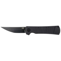 CRKT 2908 Inazuma No Ken  3.68 Folding Plain Stonewashed D2 Steel Blade Black G10 Handle Includes Pocket Clip