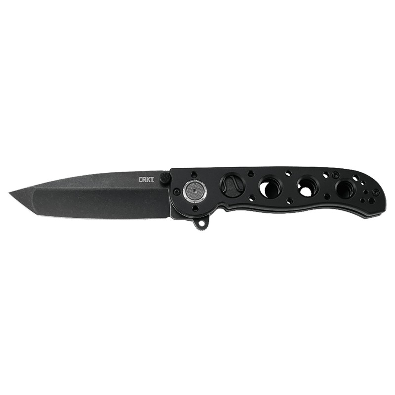 CRKT M1602DB M16 02DB 3.12 Folding Tanto Plain Black Stonewashed D2 Steel BladeBlack Aluminum Handle Includes Pocket Clip