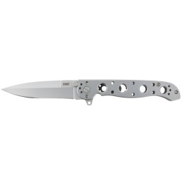 CRKT M1603SS M16 03SS 3.54 Folding Spear Point Plain Bead Blasted 12C27 Sandvik BladeStainless Steel Handle Includes Pocket Clip