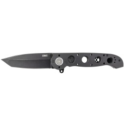 CRKT M1604DB M16 04DB 3.89 Folding Plain Black Stonewashed D2 Steel Blade Black Aluminum Handle Includes Pocket Clip