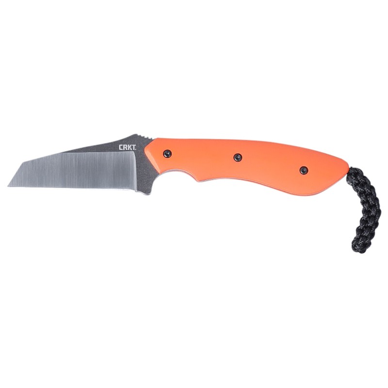 CRKT 2399 S.P.I.T.  2.29 Fixed Plain Satin Stonewashed 8Cr13MoV SS BladeOrange G10 Handle Includes Sheath