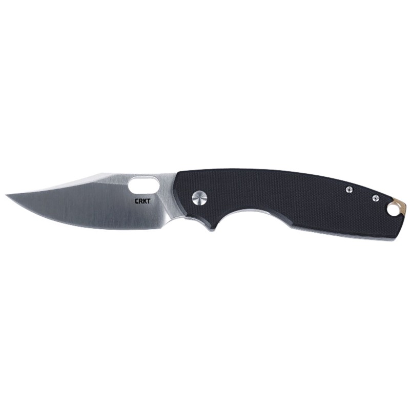 CRKT 5321 Pilar IV 3.09 Folding Plain Satin D2 Steel BladeBlackSS G10SS Handle Includes Pocket Clip