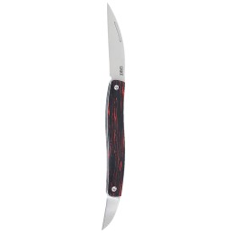 CRKT 4810 Forebear  1.062.29 Folding Wharncliffe Satin 12C27 Sandvik Blade BlackRed G10 Handle