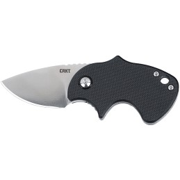 CRKT 7930 Orca  Compact 1.79 Folding Plain Satin D2 Steel Blade Black GRN Handle