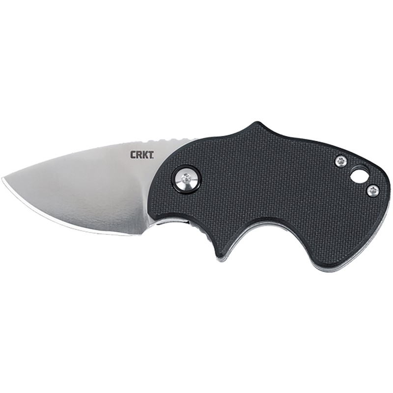 CRKT 7930 Orca  Compact 1.79 Folding Plain Satin D2 Steel Blade Black GRN Handle