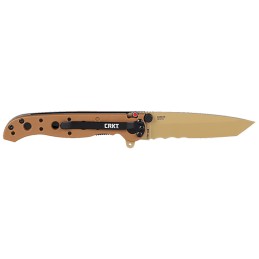 CRKT M1610DZ M1610DZ  EDC 3.03 Folding Part Serrated Desert Tan D2 Steel Blade Desert Tan GRN Handle